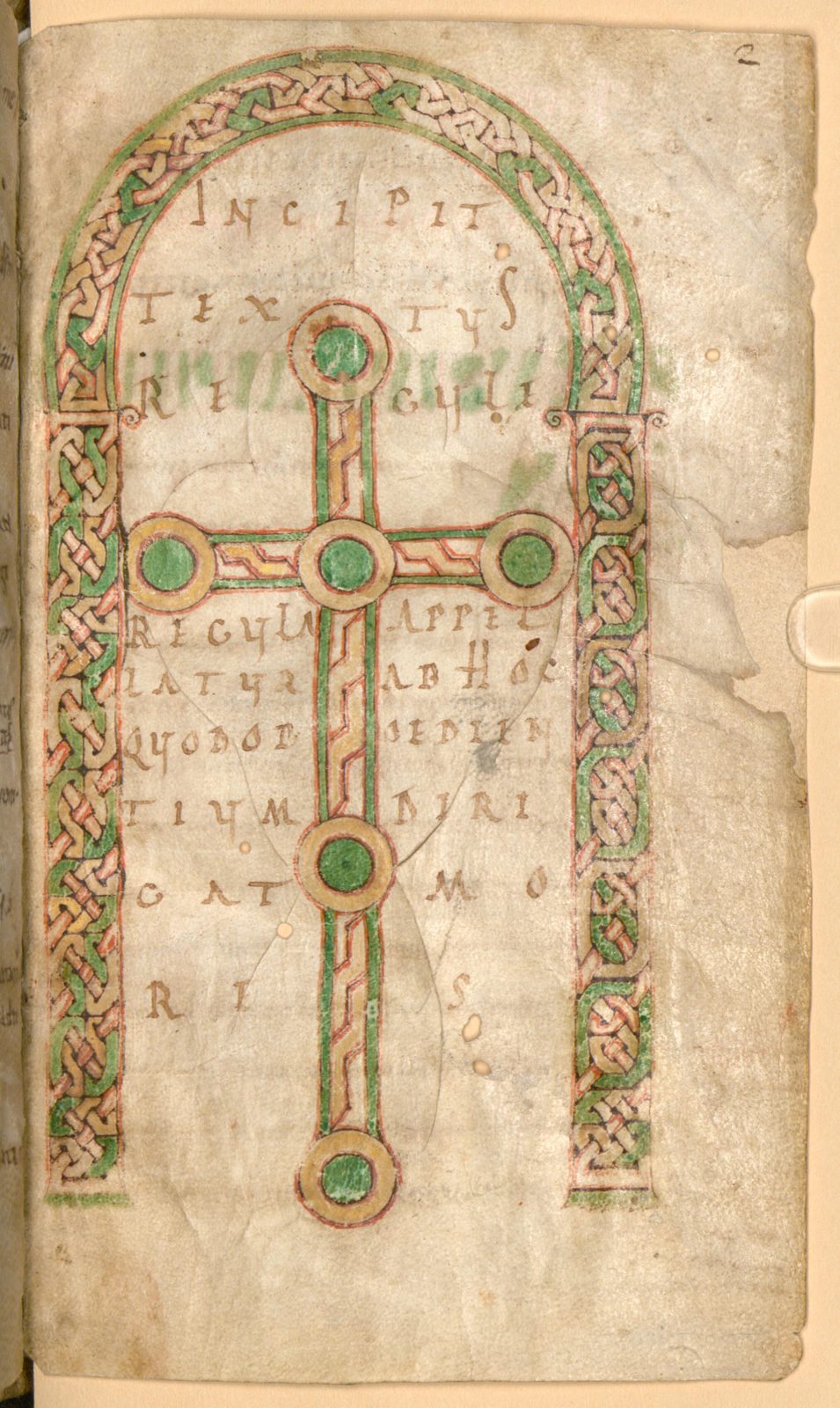 A folio of Benedict's Rule — short, memorable, read aloud at the start of each gathering.